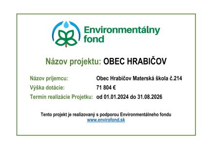 Envirofond - Informačná tabuľa